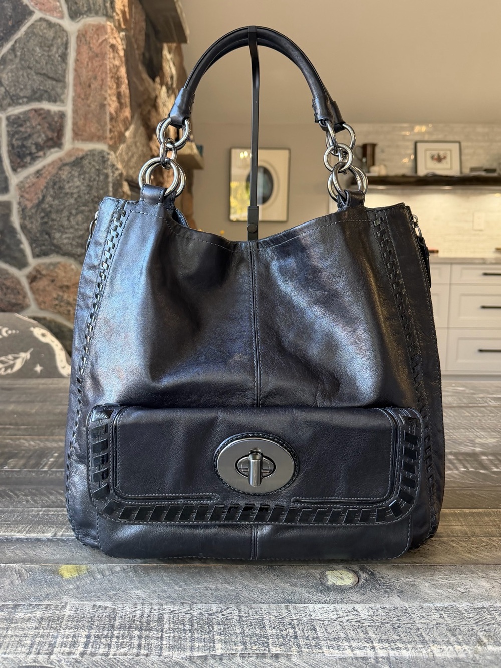 Limited Edition Coach Devin Leather Shoulder Bag